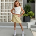 thumbnail image 4 of snilers Girls Tennis Skirt Flowy Running Skirts Built in Shorts Toddler High Waisted Athletic Skirt Skorts Summer Vacation Oufits for Kids 4-14 Years, 4 of 9