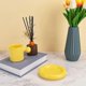 thumbnail image 4 of Ceramic Coffee Mug, Cute Mug Ball Handle with Saucer for Office and Home, 10 oz/300 ml for Latte Tea Milk (Vitality Yellow), 4 of 4