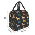 thumbnail image 3 of Disketp Plaid Dachshund Bolsa Térmica para Almuerzo para Hombre y Mujer, Ideal para Trabajo, Senderismo y Picnic, 3 of 8