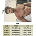 thumbnail image 3 of Chris Hemsworth Blanket Bedding Fleece Blanket Soft Throw Blankets Lightweight Anti-Static Blanket - 3 Sizes, 3 of 5