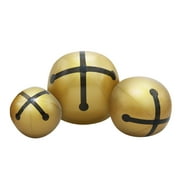 Holiday Time Christmas Blow Up Inflatable Gold Bells 3 pack, 24/20/16"