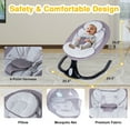 thumbnail image 6 of SolarSoda Electric Baby Swing with 12 Lullables, 4-Speed Infant Toddler Swings Bouncer, Bluetooth, 6 of 11
