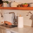 thumbnail image 5 of Thyme & Table Non-Slip Bamboo and Ceramic Paper Towel Holder, 5 of 6