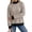 4# Beige, variant on Striped Mock Neck Sweatshirt For Women Oversized Pullover Tops 2026 Long Sleeve Sweatshirts Soft Ribbed Trim Knit Material Casual Fall Winter Fashion Clothes Vacation