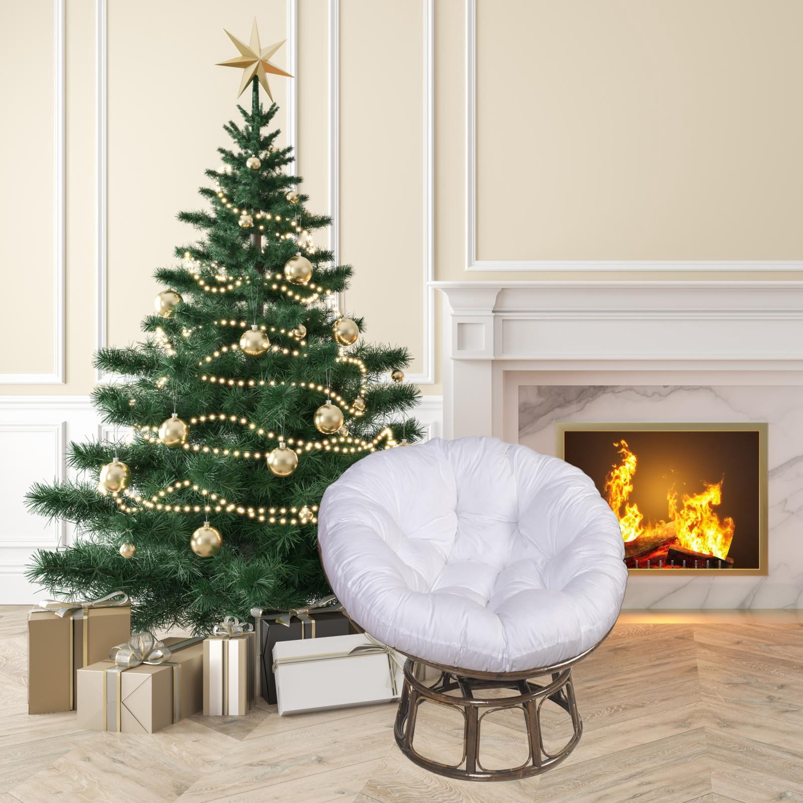 Hammock Chair Cushion Egg Swing Chair Cushion Thickened Porch Replacement Swings Chair Cushion for Indoor or Outdoor Swing Chairs Egg Chair White