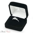 thumbnail image 2 of 1.97 ct Round Cut Moissanite 3 Stone 18K White Gold Womens Engagement Ring, 2 of 6