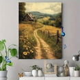 thumbnail image 4 of Qisvanset 12x16 Inch Framed Canvas Wall Art Vintage Pastoral Countryside Antique Inspired Rural Home Wall Art, 4 of 8
