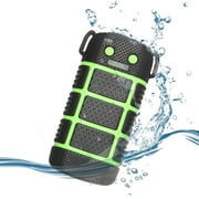 Tritina Waterproof Power bank - LED Light - SOS Signal, 5200mAh Travel Power Backup for Iphone, Smartphone,Safe Battery