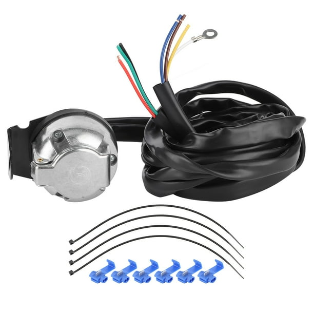 Rv Accessory 7 Pin European Trailer Connector Socket Wiring Plug 2m