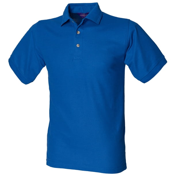 Henbury - Polo de manga corta 65/35 Modelo Ultimate - Verano/ Vacaciones/Deporte (Azul)