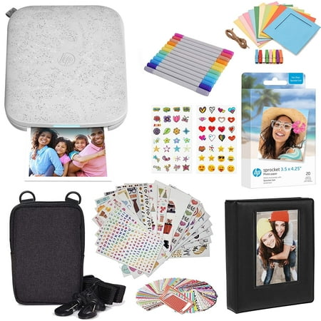 HP Sprocket 3x4 Instant Photo Printer Zink Printing Technology Bluetooth Wireless 3.5x4.25 in