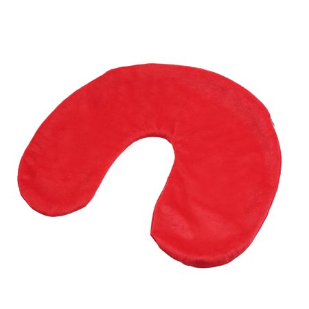 Red Universal Washable Car U Shaped Neck Pillow Cover Case