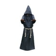 thumbnail image 1 of Disfraz de sacerdote con capucha de Halloween con collar cruzado Cinturón Unisex Hombres Mujeres Sól Tomshoo Gris/M, 1 of 7