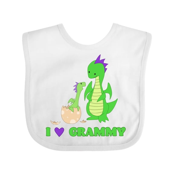 Inktastic I Love Grammy Boys or Girls Baby Bib