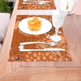 thumbnail image 5 of XMXT Woven Placemats Set of 6, Orange Animal Print Stain Resistant Table Runner Anti-Skid Place Mats for Dining Table, 12 x 18 inches, 5 of 6