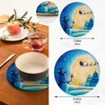 thumbnail image 2 of SKYSONIC Snowman Santa Moon Pot Holders Trivets, 2 Pcs Heat Resistant Trivets,Winter Snowscape Cotton Thread Weave Mats for Hot Pads Pans Pot Bowl Teapot for Kitchen Decor, 2 of 7