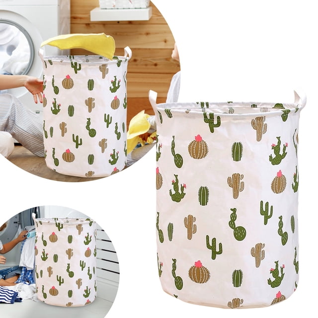 SIfdSeng Get it Fast Patterned Linen Laundry Hamper Without Lid Large Open Top Stylish and Breathable Fabric for Bedroom Or Bathroom Easy and Durable Design
