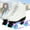 White + Flashing Wheel, variant on EONROACOO White Skates with Light up Wheels, Roller Skates for Women Girls(Women 8/Men 6.5)