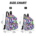 thumbnail image 2 of FORMRS Mini Backpack Purse for Women Travel Daypack Casual Shoulder Bag, Green Wavy Plaid, 2 of 7
