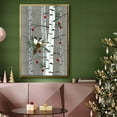 thumbnail image 6 of Birch Birds II - Framed Gallery Wrapped Holiday Canvas - 17 x 25 - Gold Frame, 6 of 8