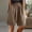 Khaki, variant on Womens Shorts Plus Size Flowy Linne Bermuda Shorts Womens and Linen Semi Elastic High Waisted Loose Women Casual Pants Khaki 2X
