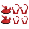 thumbnail image 2 of Aquarium Light Suction Clips Hose Tube Holders Clamps Aquarium Suction Cup Clips Red, 2 of 8