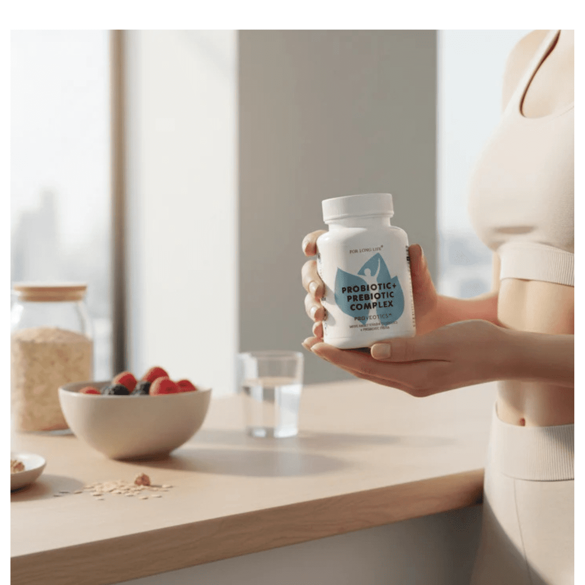 FOR LONG LIFE PROVEOTICS VEGAN PROBIOTIC SUPPLEMENT | Digestive Enzymes | Multi Enzymes with Prebiotics for Digestive Health for Women and Men (PACK 3)