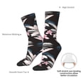 thumbnail image 4 of Vsdgher Orchids Flowers Crew Socks for Men & Women, Breathable Casual Athletic Ankle Socks, 4 of 6