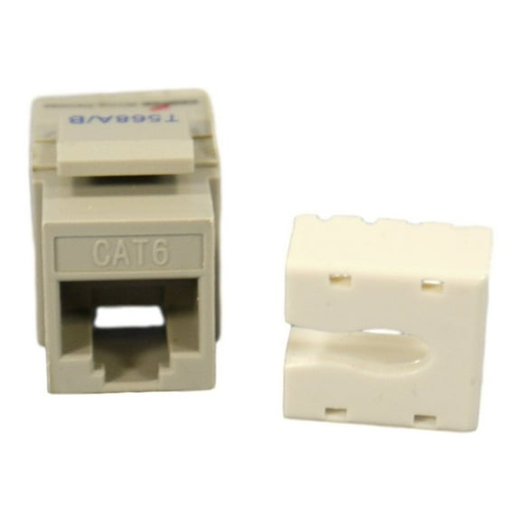 Cooper 5546-6GY Gray Category 6 Modular Snap-In Data Jack Insert