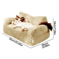 thumbnail image 3 of NSESSHome Pet Bed for Medium Small Cats and Dogs, Washable Puppy Sleeping Bed Cat Couch Pet Sofa Bed, Soft Calming Cat Sofa Beds for Indoor Cats Anti-Slip Bottom (Coffee), 3 of 6