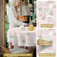 thumbnail image 5 of Pioneer Flower Floral Print Pattern Round Tablecloth 60 X 60 Inch, Wrinkle Resistant Wipeable Table Cloth for Kitchen Dining Picnic Patio Party, 5 of 6