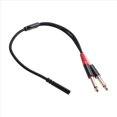 thumbnail image 3 of 2X Adaptador de 3,5 mm una Doble de 6,5 mm Cable Auxiliar de Audio de 3,5 mm Doble 6,35 1/4 de Pulgada Mono una EstéReo Cable Auxiliar de 1/8 de Pulgada y 3,5 mm, 3 of 5