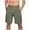 Army Green20, variant on SOOMLON Men's Cargo Shorts Capri Shorts Casual Loose Fit Cotton Linen Beach Shorts Shorts Pants Capri Shorts Black M