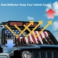thumbnail image 5 of FUIALDOLG American Flag Paint Windshield Sun Shade Sun Visor Heat Shield for Front Window Car Off-road Vehicle Accessories Keep Vehicle Cool, 5 of 7