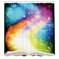 thumbnail image 3 of Ambesonne Floral Shower Curtain, Book Rainbow, 69"Wx70"L, Multicolor, 3 of 5