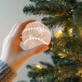 thumbnail image 4 of PET Christmas Ball Ornaments Set of 12 - Shatterproof Plastic Hanging Decorations in Rose Gold, White, Red, Silver, Beige, Blue for Tree Decor, 4 of 6