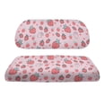 thumbnail image 2 of Pzuqiu Golf Cart Seat Covers Breathable Polyester Cloth, Compatible with 2-Seats Cart Outdoor, for Ezgo 2 Passenger Seats Carts Golf Carts, Strawberry, 2 of 9