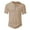 Khaki, variant on Men's Casual Short Sleeve Button Up Tee Solid Color Comfortable Top For Daily Wear Outdoor Spring Summer Activities Lightweight Breathable Mens Summer Lightweight Pullover Tee Shirts