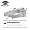thumbnail image 6 of Cosmo Range Hoods UC30 30 in. 380 CFM Ductless Under-Cabinet Range Hood, 6 of 20
