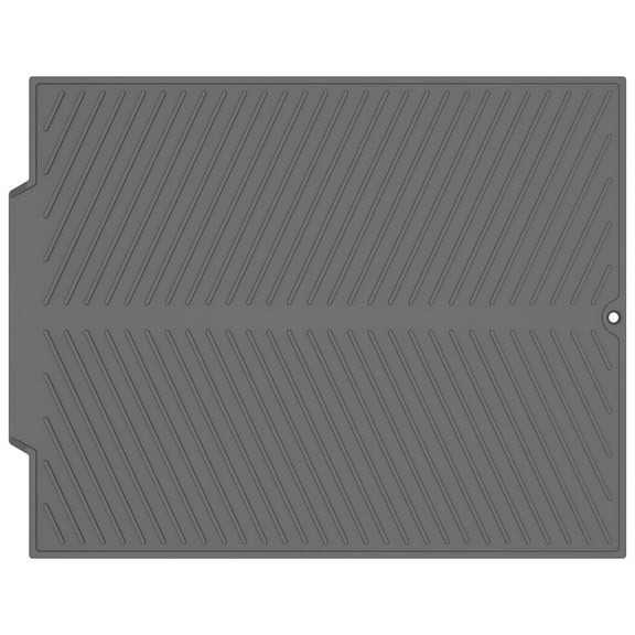 Hvxrjkn Dish Drying Mat Drain Mat,Rectangel Silicone Mat Heat Resistant Slip-Proof Tray for Kitchen Counter
