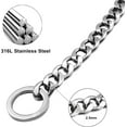 thumbnail image 4 of Chain Dog Training Choke Collar, Adjustable Stainless Steel Chain Slip Collar, Strong, Durable, Weather Proof, Tarnish Resistant Metal Chain, Best for Small Medium Large Dogs, 4 of 7