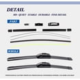 thumbnail image 3 of ORUYROP 24"+20" Windshield Wipers With 11" Rear Wiper Blade Sets Automotive Replacement for Kia Soul 2010-2019,Easy For Installation (Pack of 3), 3 of 6