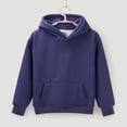 thumbnail image 6 of Ruyang Boys Girls Cute Trendy Hoodies Kids Plain Fall Winter Fleece Hooded Sweatshirts Long Sleeve Pullover Hoodie Pocket, 6 of 9