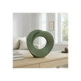 thumbnail image 3 of Decorative Home Decor Sculpture - Bathroom Accessory, Office and Room Decor Statement Piece - Modern Statue Accent for Living Room Decor, Bookself, Coffee Table or Artful Ornaments - 8" Green, 3 of 15