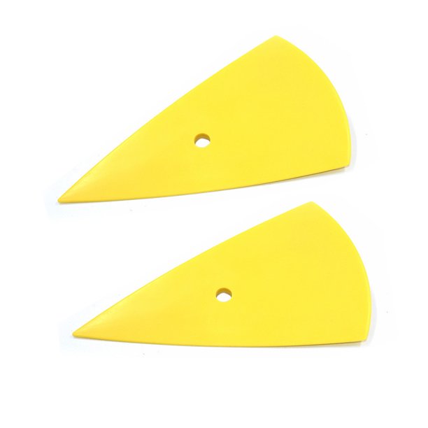 Escurridor de tinte para ventana, raspador de película triangular, herramientas de tinte para tarjetas, envoltura de vinilo, instalación de película de escurridor de esquina triangular, 2 uds.