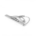 thumbnail image 4 of 1pc Men Metal Silver Tone Simple Necktie Tie Bar Clasp Clip Clamp Pin, 4 of 7