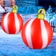 thumbnail image 4 of Uuiauoio Outdoor Inflatable Christmas Ball Decorations with Shining Glitter PVC Holiday Party Decor for Lawn Garden Xmas Tree Yard, 4 of 7