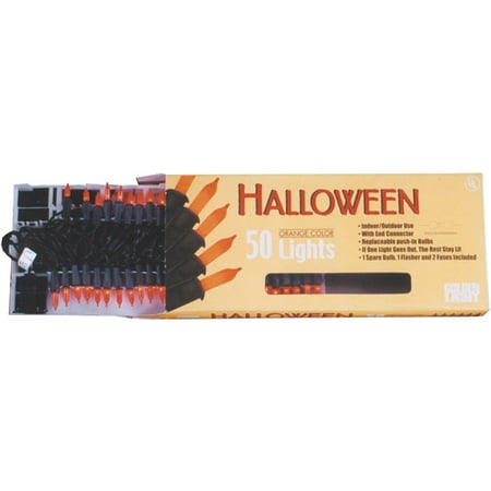 50-Bulb Light String with Connector Halloween Accessory