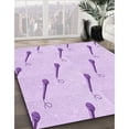 thumbnail image 2 of Ahgly Company Indoor Rectangle Patterned Bright Lilac Purple Area Rugs, 8' x 12', 2 of 6