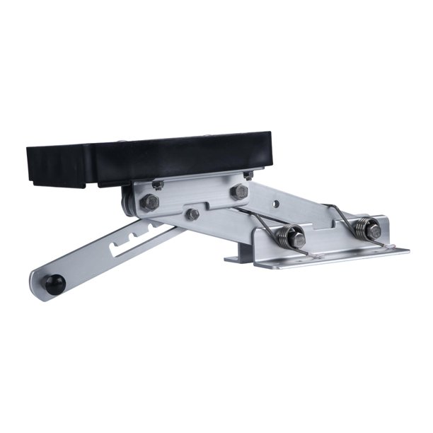 Soporte auxiliar para motores fueraborda, soporte de aluminio, accesorio robusto, base de nailon Base negra